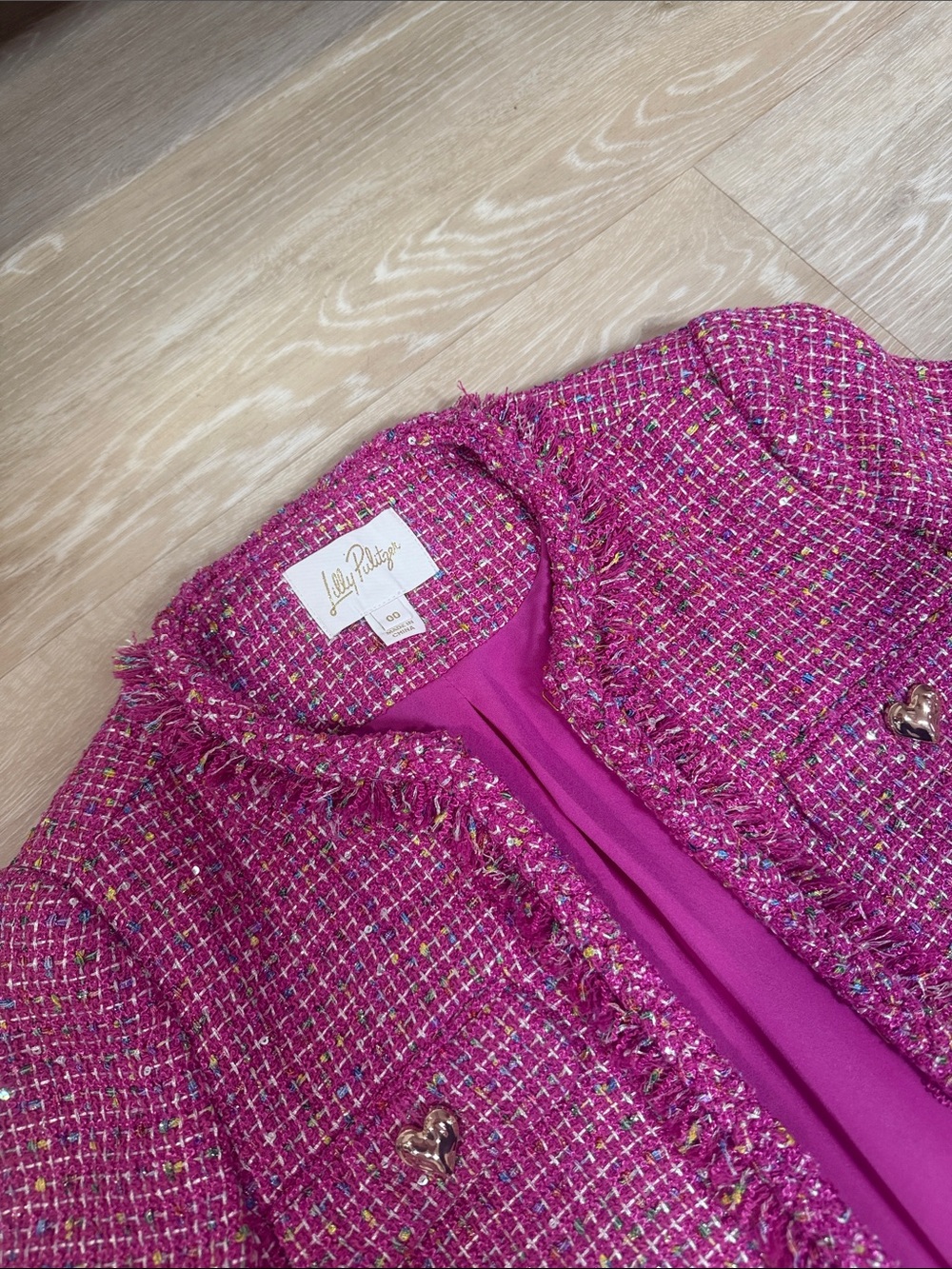 Lilly Pulitzer Purple Tweed Blazer - Picture 2 of 2